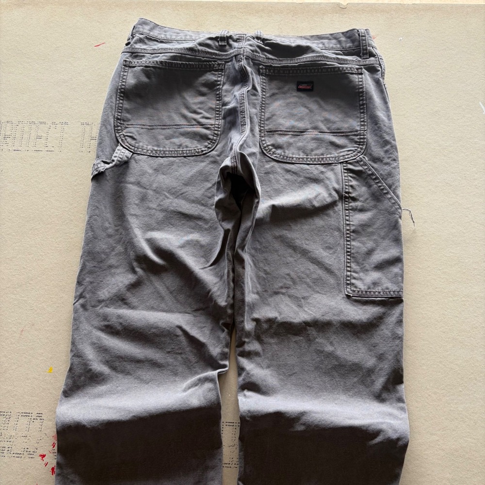 Y2K Dickies Carpenter Pants Skater Faded Grey Baggy Workwear pants